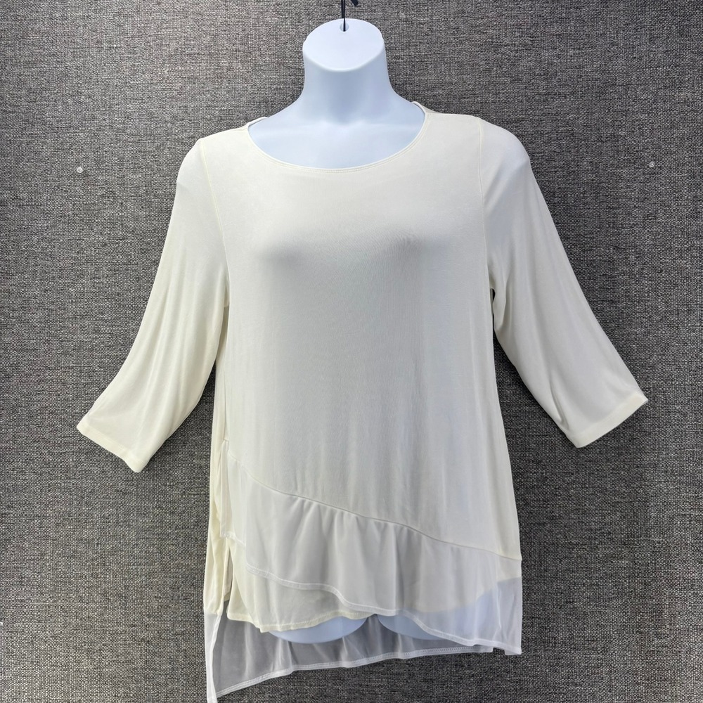 Chicos Tunic‎ Top Cream XL